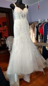 custom wedding gown by andrea zax