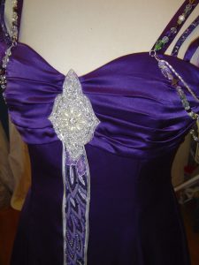 Deep Purple Wedding Gown