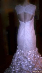 custom wedding gown by andrea zax